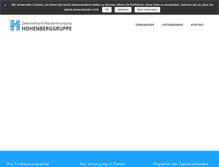 Tablet Screenshot of hohenberggruppe.de
